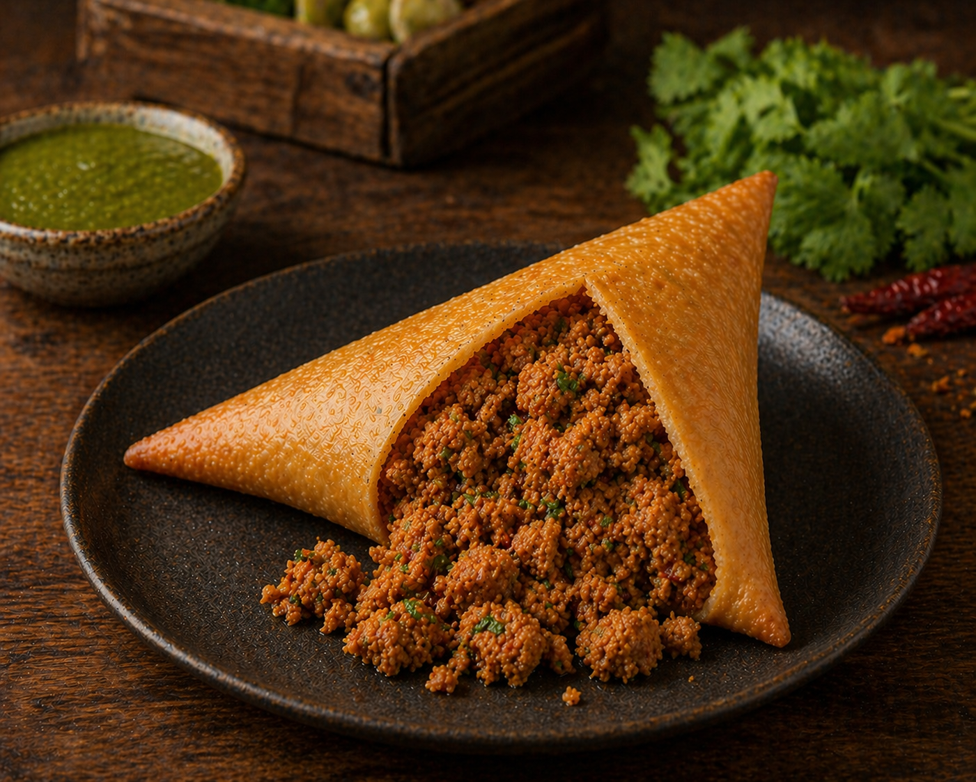 Chicken Keema Samosa